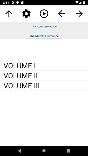 Android application Book, The Monk; a romance screenshort