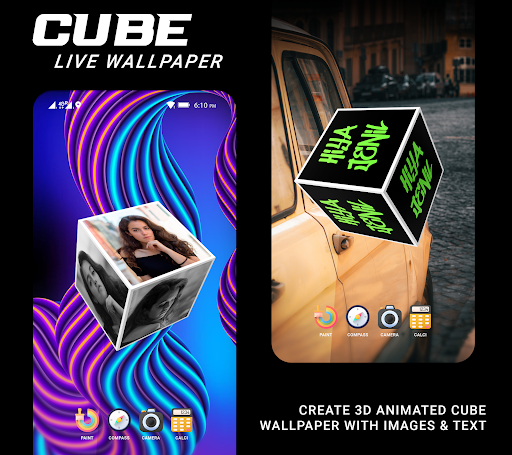 Screenshot of 3D Name & Photo Live Wallpaper