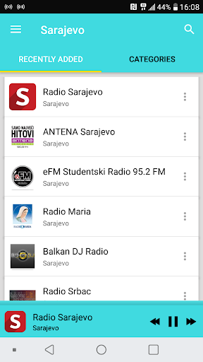 Android application Radio Sarajevo screenshort