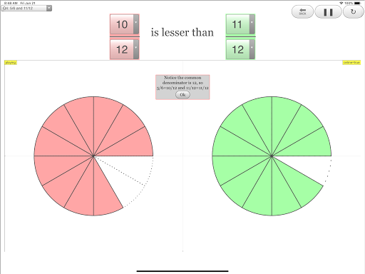 Compare Fractions for Primary Education Singapore