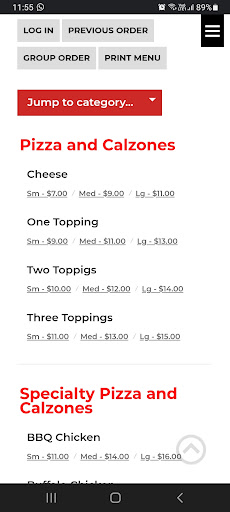 Papa George’s Pizza Screen 2