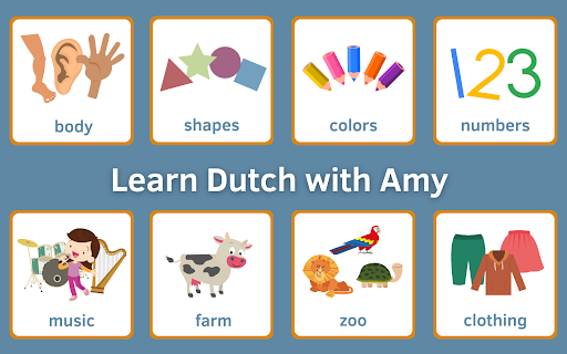 Screenshot of Learn Dutch With Amy for Kids