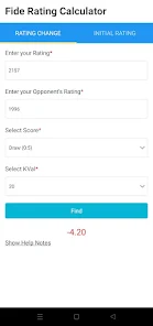 Fide Chess Rating Calculator - Apps on Google Play