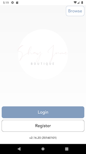 Android application Shay June Boutique screenshort