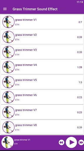 Grass Trimmer Sound Effect Screen 2