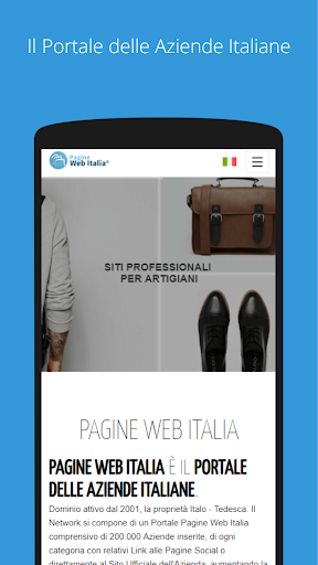 Android application Pagine Web Italia screenshort