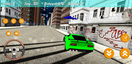 Green Car Driving Simulator