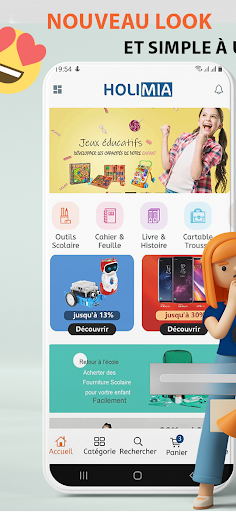 Android application HOLIMIA - Achat en ligne screenshort