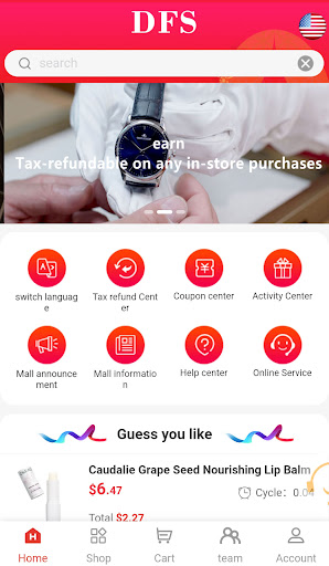Android application DFS Shopping screenshort
