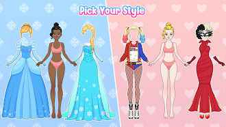 Game screenshot Paper Doll Makeover & Dress Up hack