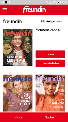Android application freundin Magazin DE screenshort