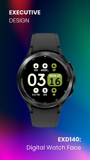 EXD140: Digital Watch Face Screenshot 2 - AppWisp.com