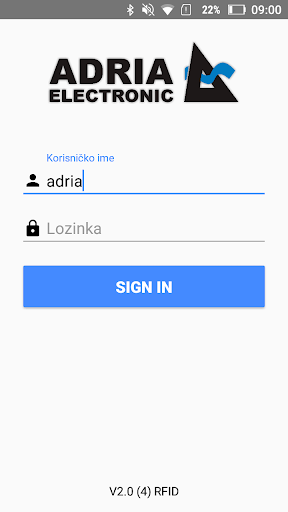 Android application Adria Debits screenshort