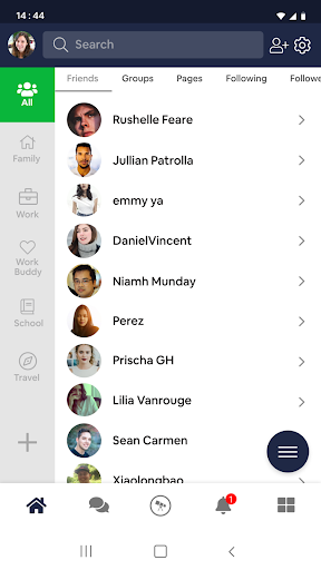 Android application TABS screenshort
