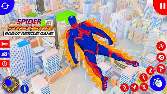 Spider Fighter Fire Hero Games