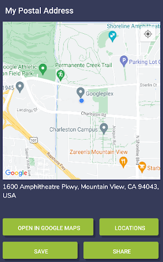 Android application Postal Address Finder screenshort