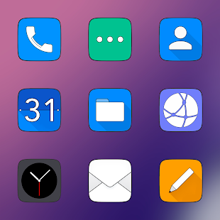 Oxigen Square - Icon Pack Ekran görüntüsü