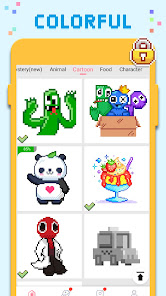 Captura 12 Pixel Art y Coloreado: Pixeles android