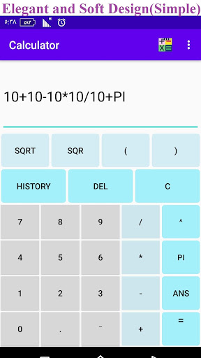Android application Calculator Simple and Advanced screenshort