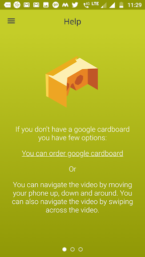 Android application GEAR UP VR screenshort