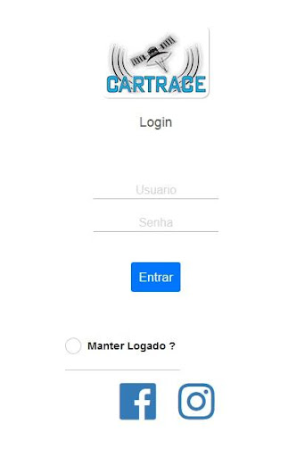 Android application Cartrace Rastreamento screenshort