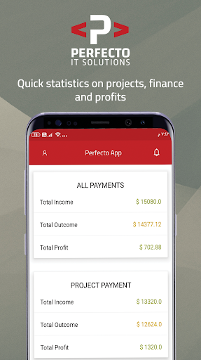 Perfecto Management System Screen 2