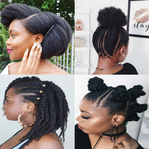 Afro Hairstyle tutorial logo