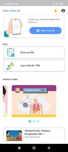 Android application TBCheck screenshort