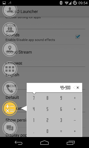 SAO Calculator Extension