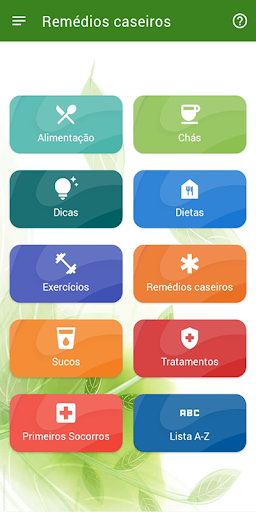 Android application Remédios Caseiros screenshort