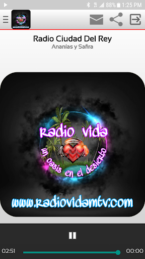 Android application Radio Vida MTV screenshort