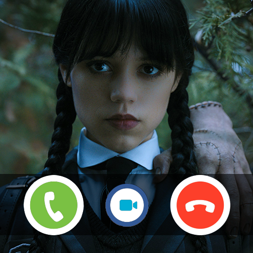 Wednesday Addams Fake Call logo