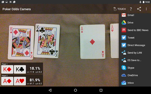 Poker Odds Camera Calculator screenshots 10