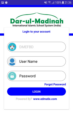 Android application Dar-ul-Madinah School App screenshort