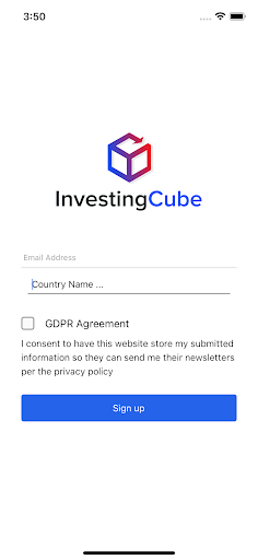 Android application InvestingCube screenshort