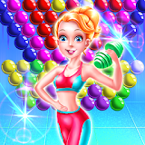 Fitness Girl Bubble icon