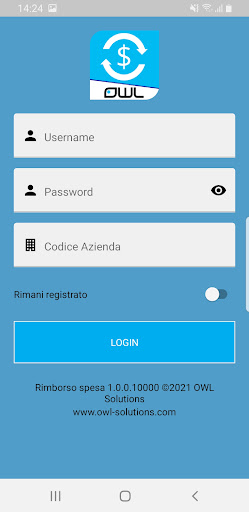 Android application Rimborso Spese 2 screenshort