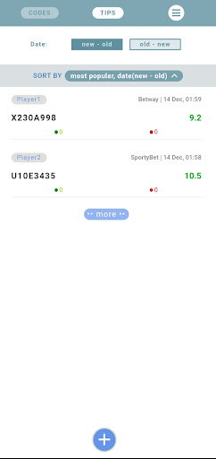 Android application BetBin screenshort