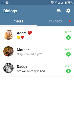 Fake Chat Messenger — TeleFake 1