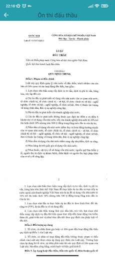 Ôn thi đấu thầu