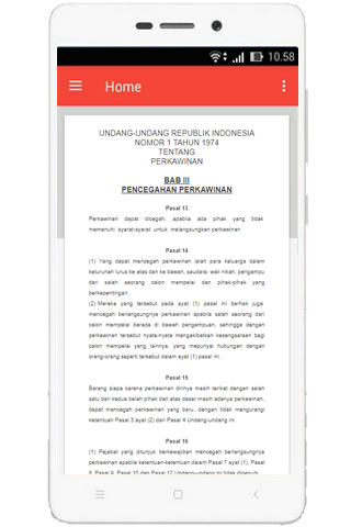 UU Perkawinan Nomor 1 Tahun 1974