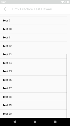 Android application DMV Practice Test Hawaii 2023 screenshort