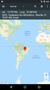 Visualização do aplicativo