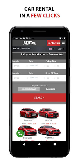 Android application Rent95 - Car Rental screenshort