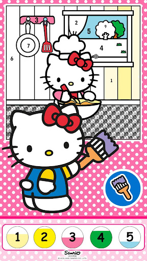 Color by Number with Hello Kitty screenshots 7