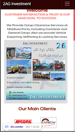 Android application 2AG screenshort
