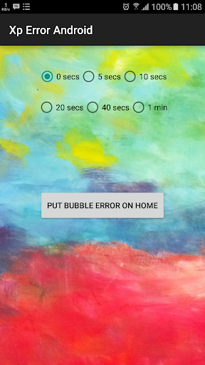 Android application Xp Error Android screenshort