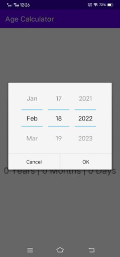 Age Calculator Screen 2
