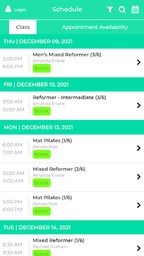 Kinected Pilates Studio Screen 2