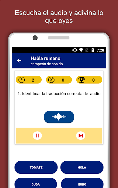 Screenshot 14 Hablar rumano : Aprender rumano Idioma Offline android